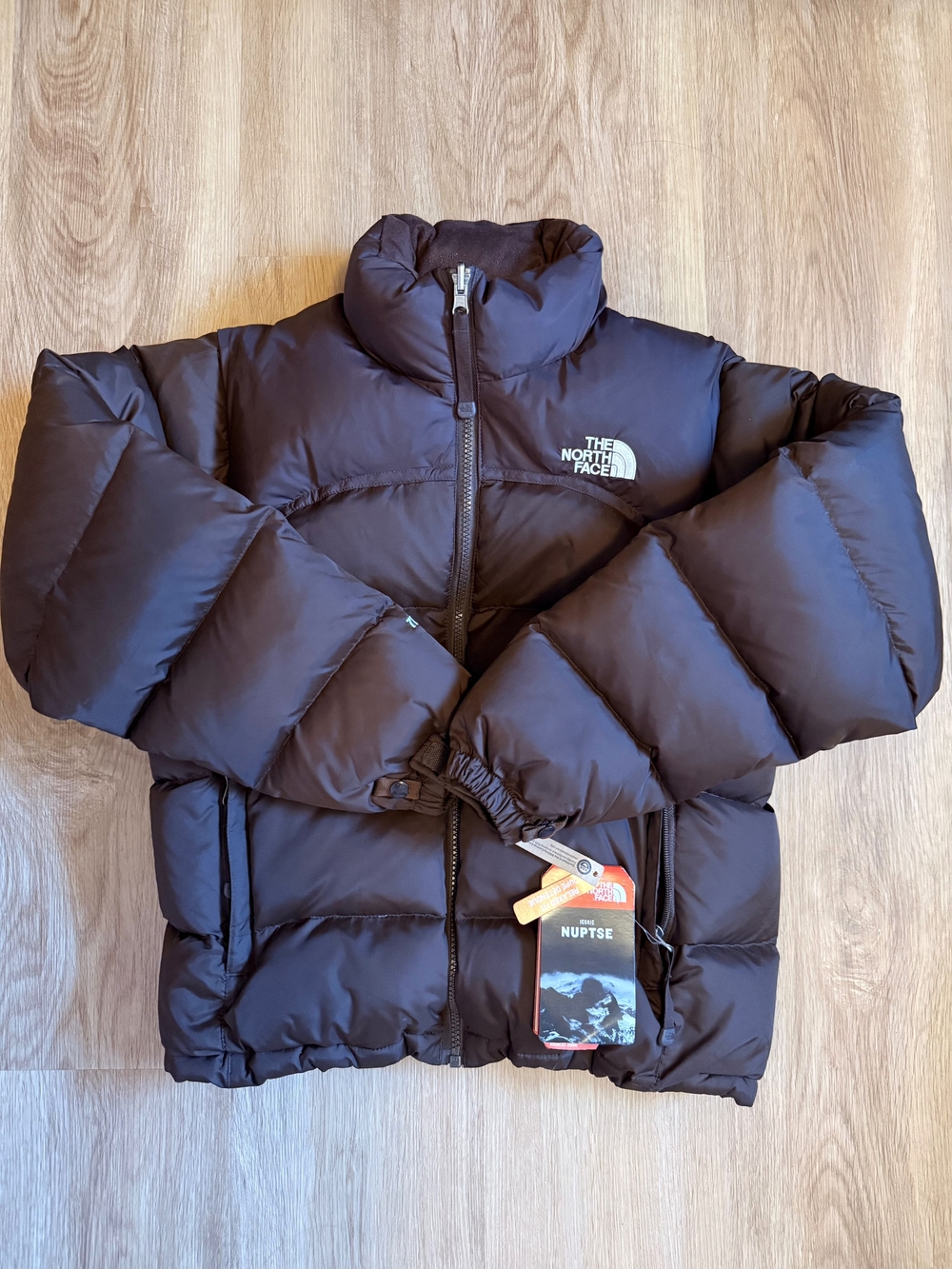 TNF 1996 Women's Vintage Nuptse Jacket (Brown)